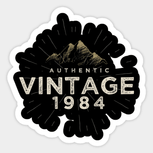 Authentic Vintage 1982 Birthday Design Sticker